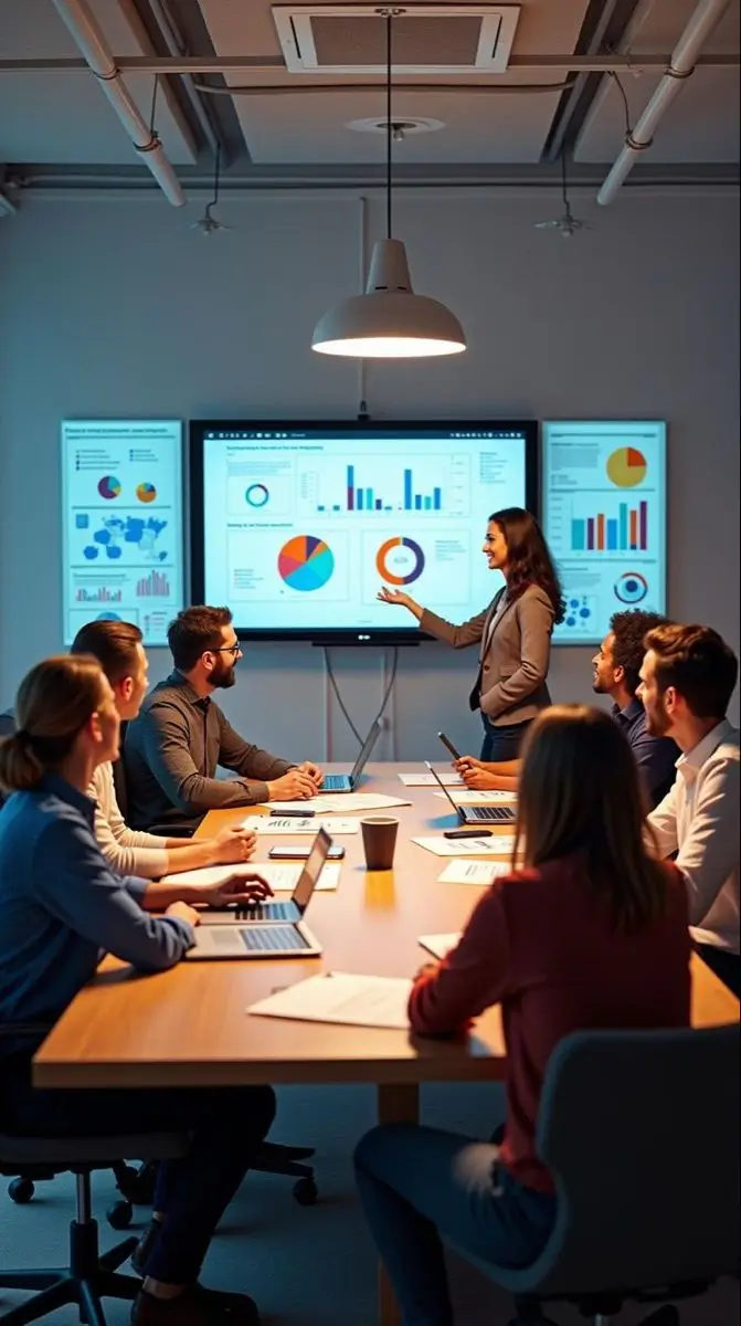 Business meeting in a modern office