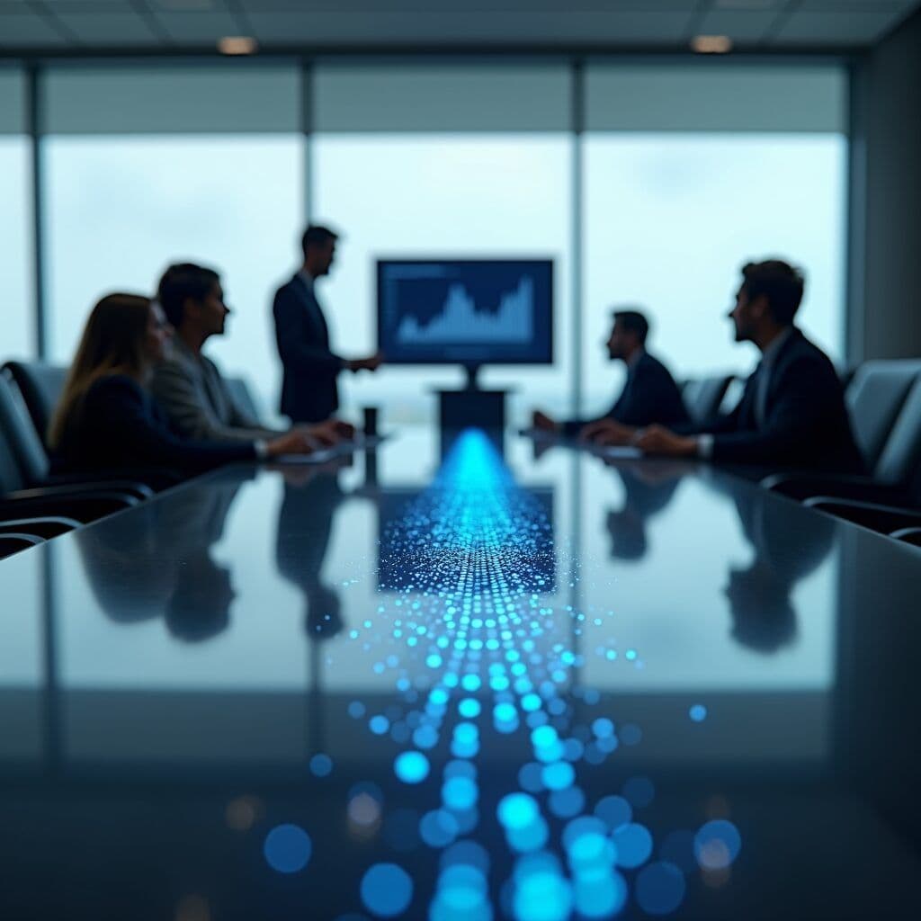 Business meeting in a modern office